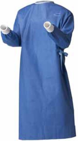 Gown Surgical Non-Reinforced Surgical Gown RoyalSilk™ X-Large Blue Sterile AAMI Level 3 Disposable (1/EA 20/CS) by Cardinal  ID 9548